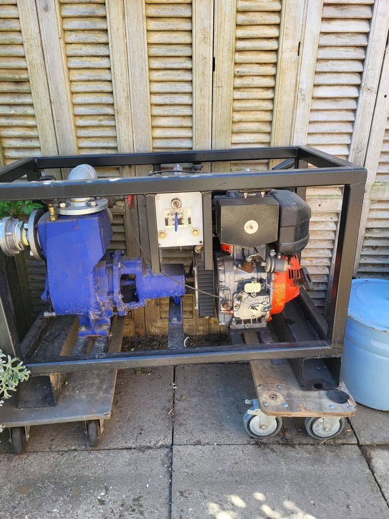 Lombardini dieselwaterpompset met zuigslang, Ophalen, Hout, Overige typen