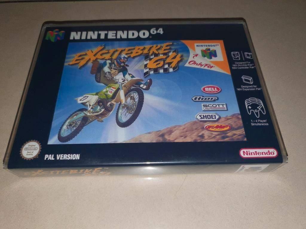 Excitebike 64 N64 Game Case, Verzenden, 1 speler, Racen en Vliegen, Zo goed als nieuw