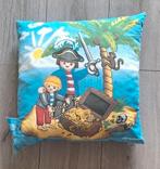 Playmobil piraten kussen kinderkussen blauw 35x35 cm, Ophalen of Verzenden, Gebruikt, Kleed of Kussen