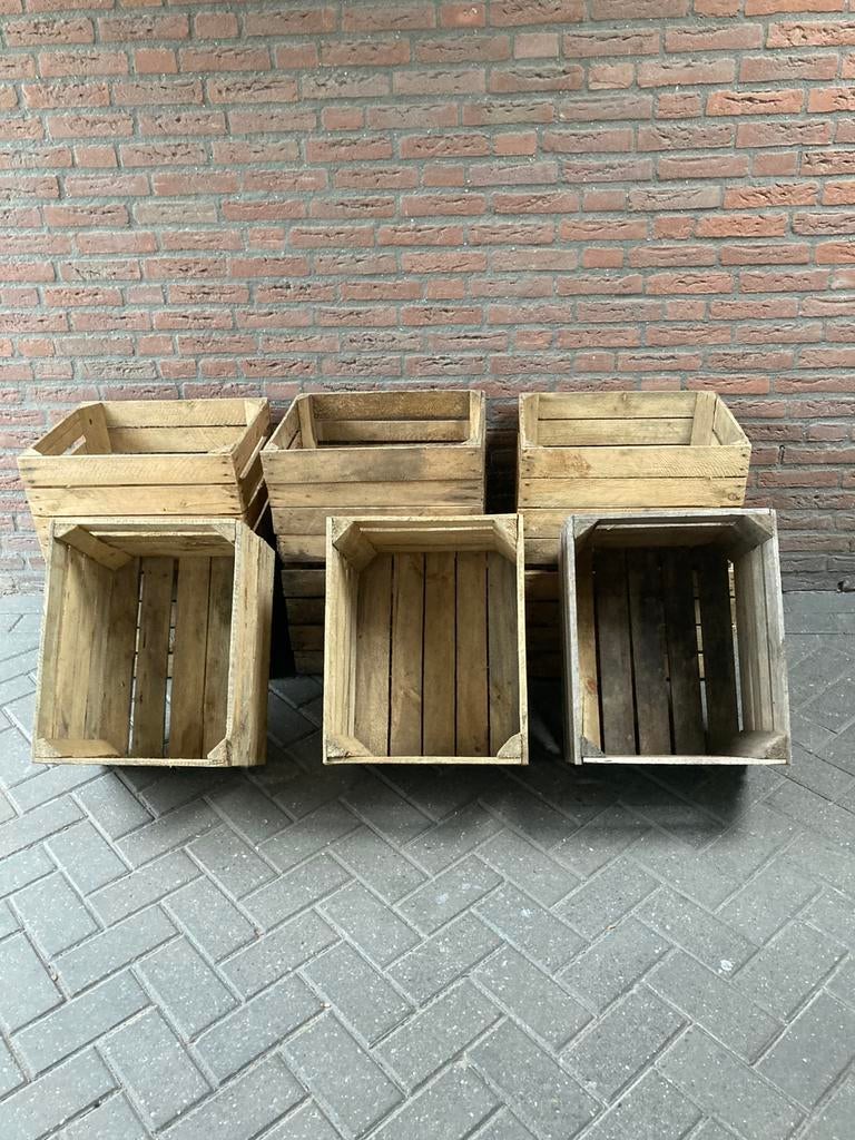 Mooie fruitkisten ,veilingkisten ,nu 10 voor 60 euro, Huis en Inrichting, Woonaccessoires | Kisten, Ophalen, Zo goed als nieuw