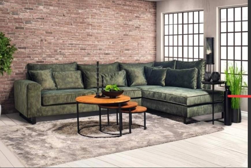 Nieuwe hoekbank foto1 is de kleur, Huis en Inrichting, Banken | Bankstellen, Ophalen, Hoekbank, 75 tot 100 cm, 200 tot 250 cm