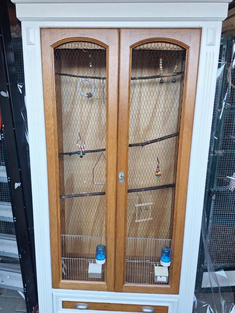 Tekoop vogel kooi en transport tas, Ophalen, Metaal, Vogelkooi