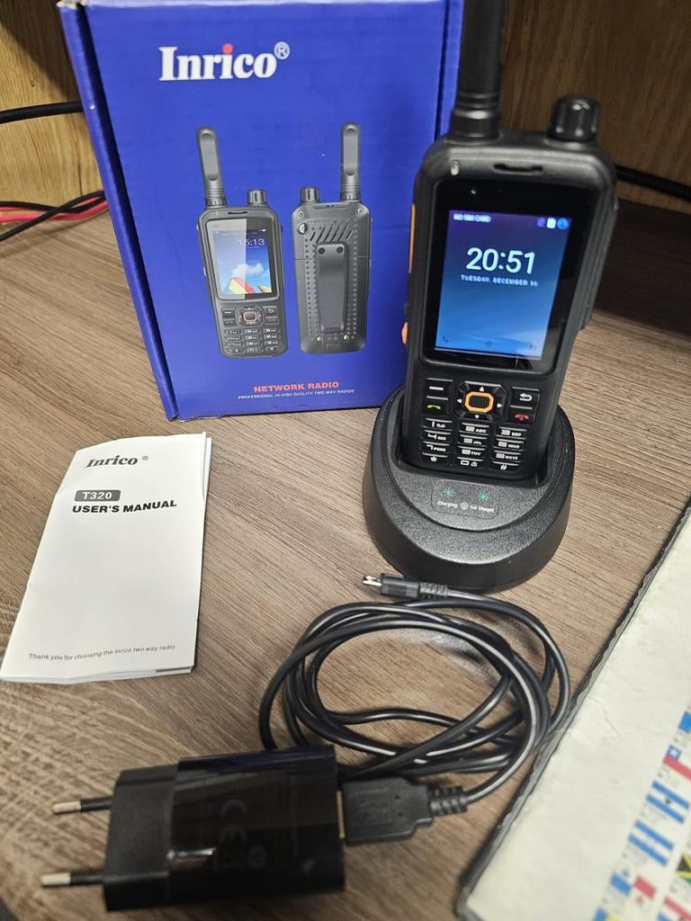 Inrico T320, Telecommunicatie, Portofoons en Walkie-talkies, Gebruikt, 15 km of meer, Ophalen of Verzenden, Portofoon of Walkie-talkie