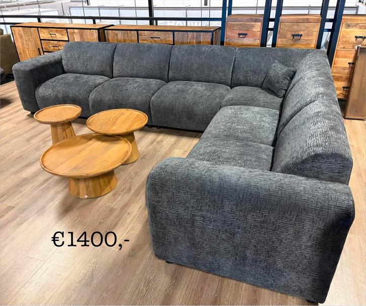 Nieuwe bankstellen - Hoekbank Sofa Bankstel kwaliteit outlet, Huis en Inrichting, Banken | Bankstellen, Nieuw, Leer, Stof, Ophalen