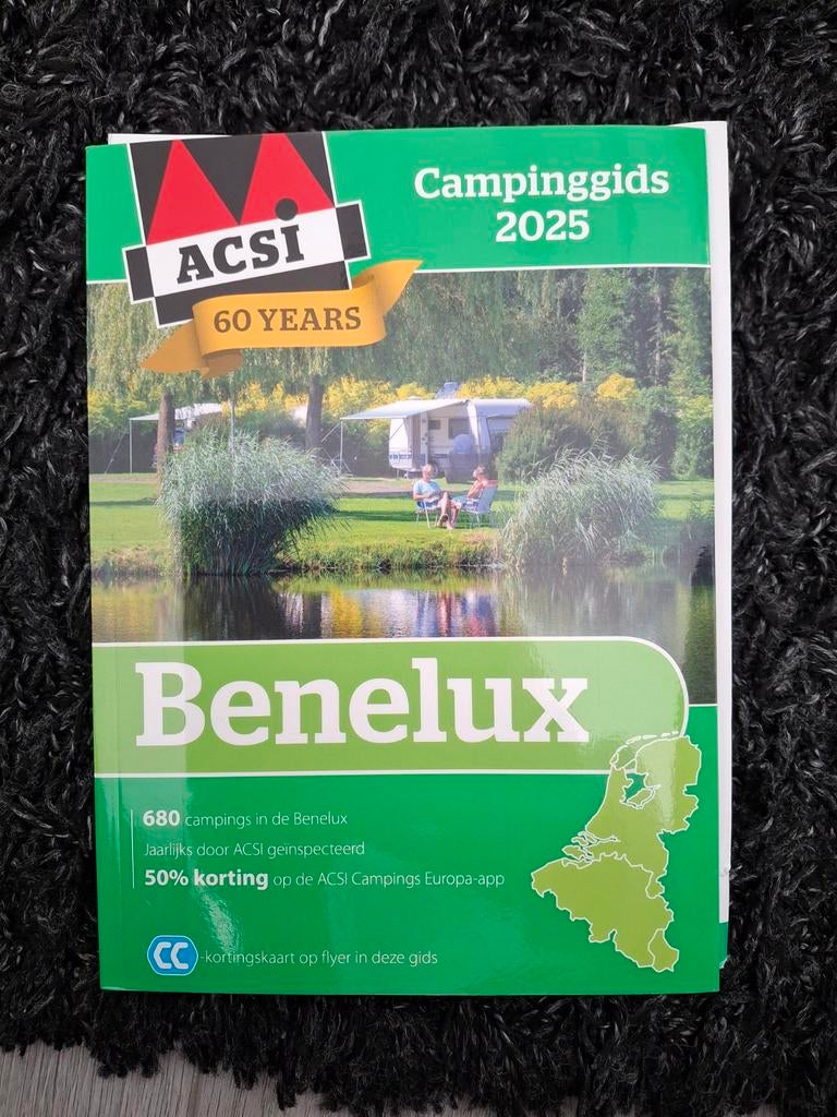 Te koop ACSI campinggids BeNeLux 2025, Ophalen of Verzenden, Nieuw