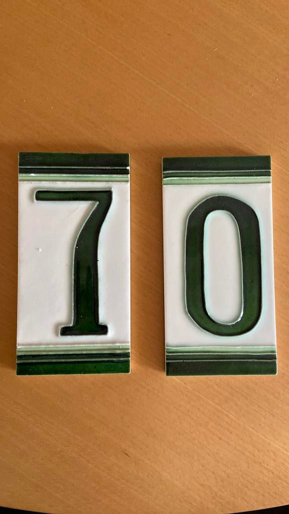 Huisnummers 7 en 0, Ophalen of Verzenden, Nieuw