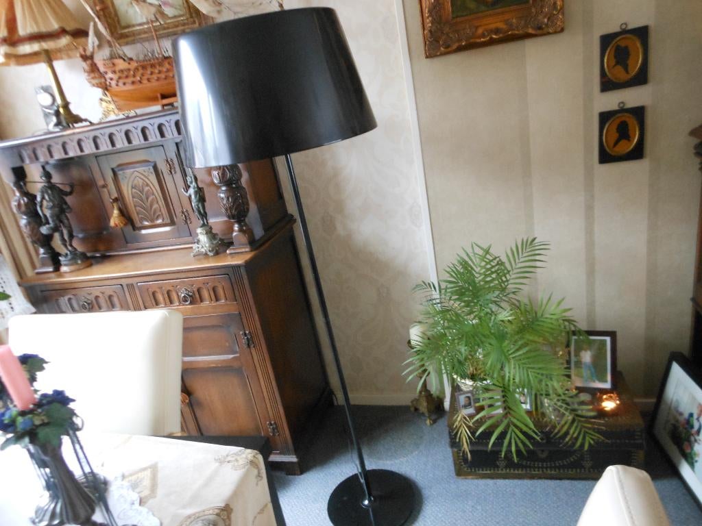 twee staande lampen zwart, Antiek en Kunst, Ophalen