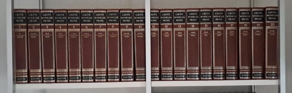 Grote Winkler Prins, 7e druk, Boeken, Ophalen, Complete serie, Zo goed als nieuw, Algemeen
