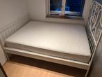Ikea 2 persoonsbed 140x200 cm, Ophalen, Gebruikt, Wit, Tweepersoons