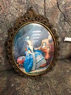 Vintage schilderij met bolling, Antiek en Kunst, Ophalen of Verzenden