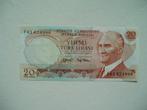 853. Turkije, 20 lirasi 1970(1974) VF+ Atatürk., Verzenden, Midden-Oosten, Los biljet