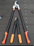 1x Fiskars Takkenschaar + Grote Takkenschaar Snoeischaar, Ophalen of Verzenden, Zo goed als nieuw