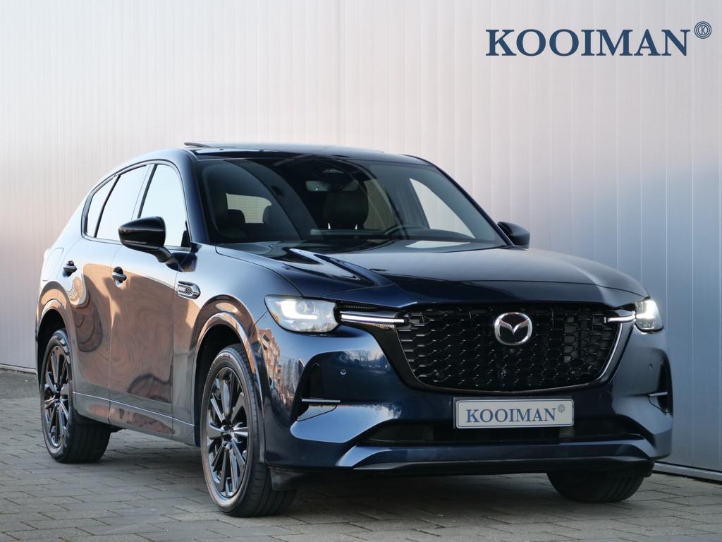 Mazda CX-60 2.5 e-SkyActiv PHEV Homura Plus 327 Pk Automaat, Gebruikt, 4 cilinders, Blauw, 2500 kg