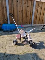 Smoby driewieler met duwstang - Roze, Ophalen, Gebruikt, Smoby, Duwstang