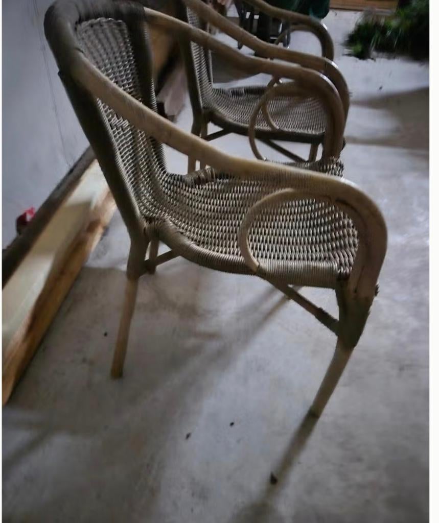 Rotan stoelen, Tuin en Terras, Ophalen, Gebruikt, Rotan