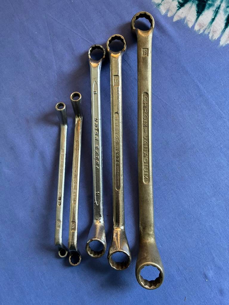 Ringsleutel gebogen sleutel unior skandia heyco, Ophalen of Verzenden, Zo goed als nieuw