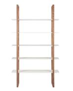Open kast - wit en licht eiken hout/mdf, Ophalen, Met plank(en), Gebruikt, 150 tot 200 cm