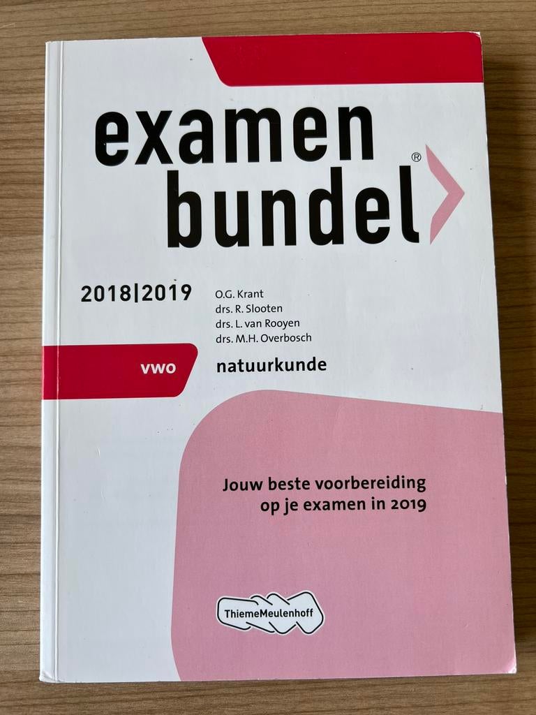 Examenbundel Natuurkunde VWO 2018/2019, Boeken, Schoolboeken, Ophalen of Verzenden, Zo goed als nieuw, VWO, Natuurkunde
