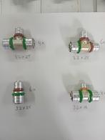 Uponor perskoppeling 32 mm, Ophalen of Verzenden, Nieuw, Minder dan 50 mm, Overige typen