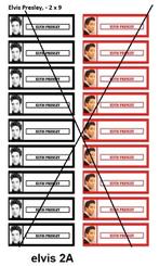 ELVIS PRESLEY, foto titelkaartjes voor alle 45 RPM jukeboxen, Ophalen of Verzenden, Zo goed als nieuw, 1950 tot 1960, Overige merken