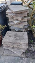 terrastegels 8 stuks 60x40, 14 stuks 50x50, Ophalen, Gebruikt, Beton, Terrastegels