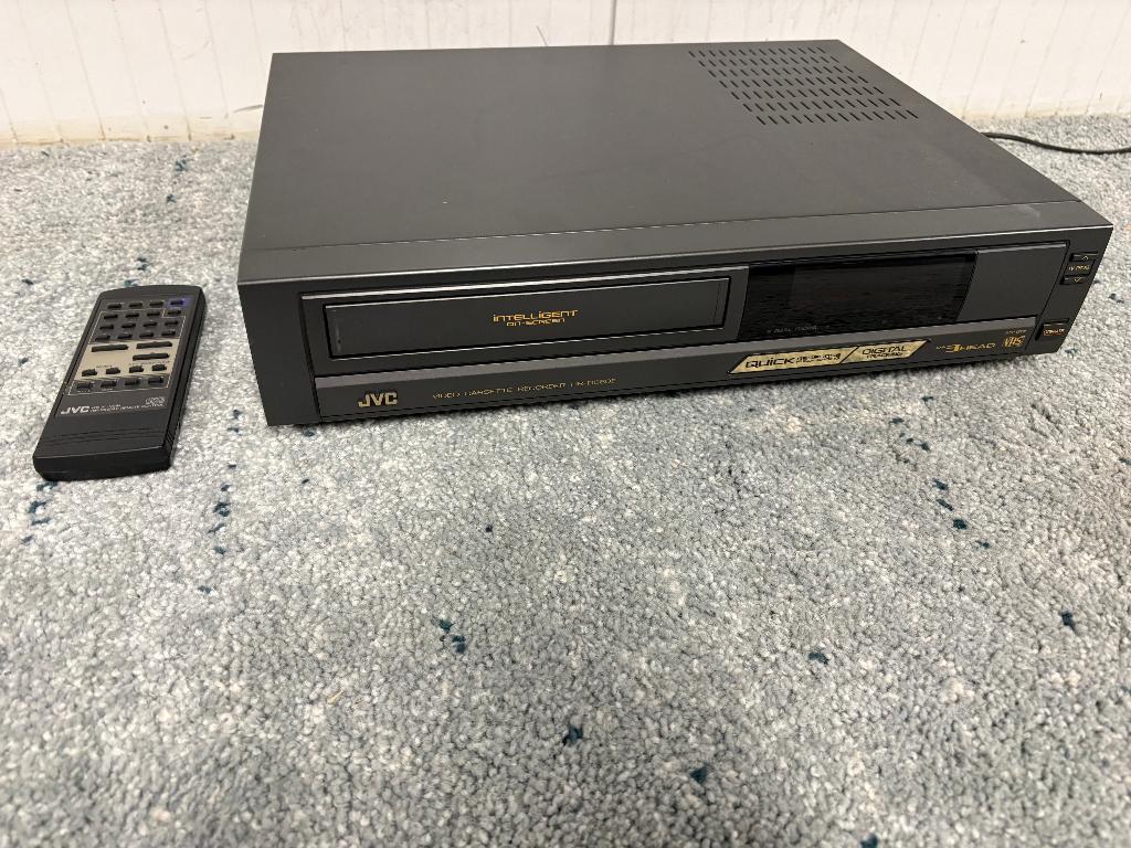 JVC Videorecorder HR-D580E VHS-speler + remote jaren 90, Audio, Tv en Foto, Videospelers, Ophalen of Verzenden, Gebruikt, VHS-speler of -recorder