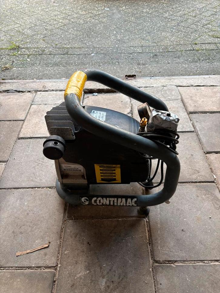 Contimac Compressor - Bar meters defect, Doe-het-zelf en Verbouw, Compressors, Gebruikt, 10 bar of meer, Minder dan 25 liter, 200 tot 400 liter/min