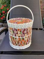 Vrolijke vintage naaimand, jaren 60/70, met bloemetjes, Ophalen, Huis en Inrichting