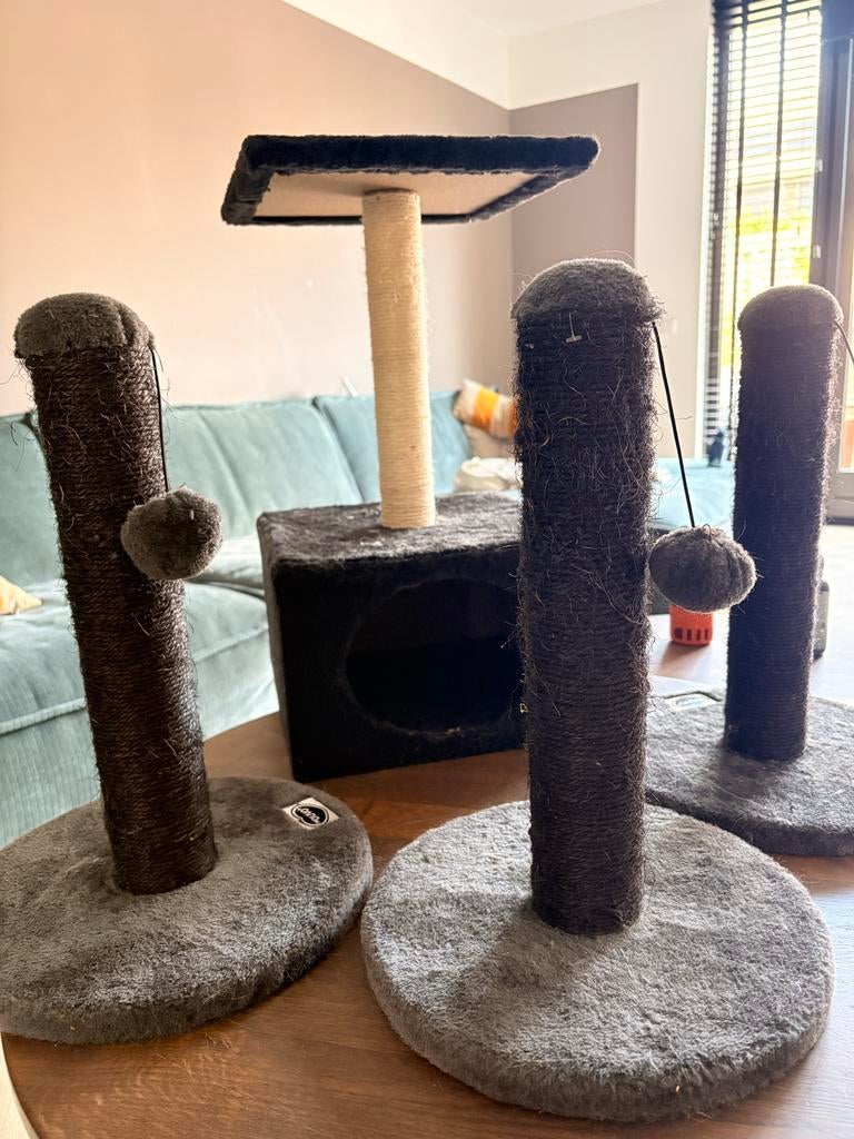 4 krabpalen, Dieren en Toebehoren, Katten-accessoires, Zo goed als nieuw, Ophalen