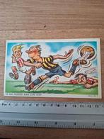 Ansichtkaart karikatuur voetbal, Ophalen of Verzenden, Zo goed als nieuw, Buitenlandse clubs, Poster, Plaatje of Sticker