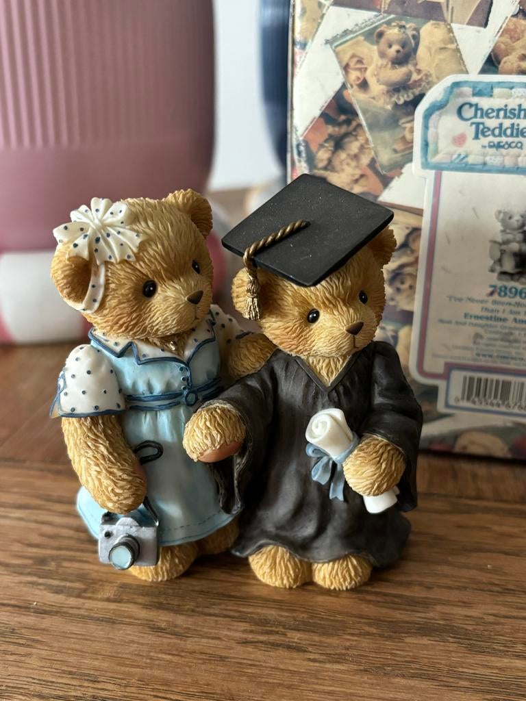 Cherished Teddies Ernestine en Regina, Verzenden, Zo goed als nieuw, Beeldje, Cherished Teddies