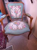 Antiekachtige Stoel, Huis en Inrichting, Gebruikt, Overige kleuren, Stof, Eén