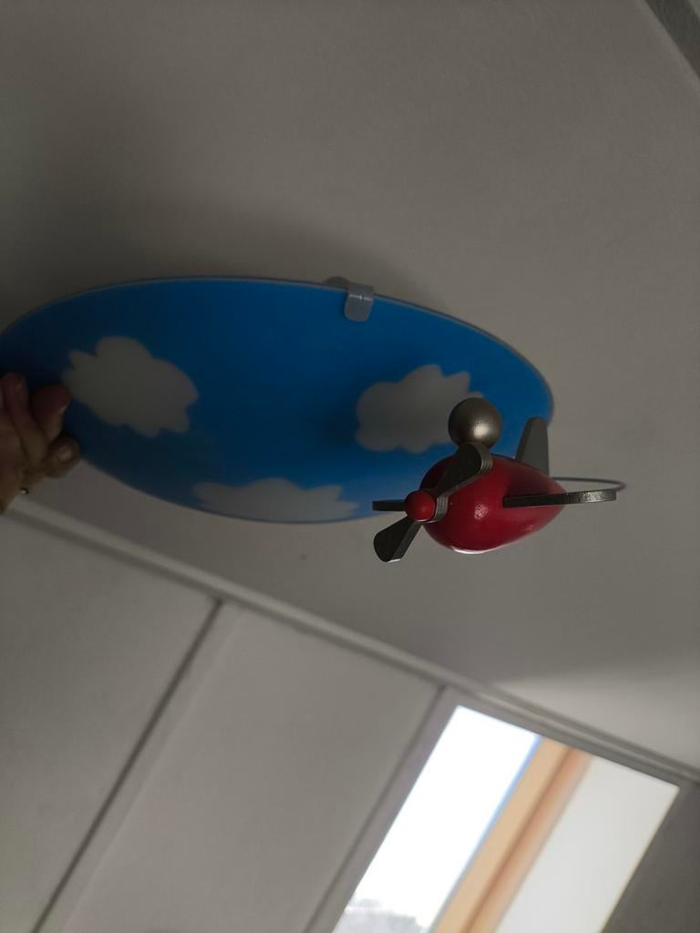 Plafondlamp vliegtuig, Ophalen of Verzenden, Zo goed als nieuw, Glas