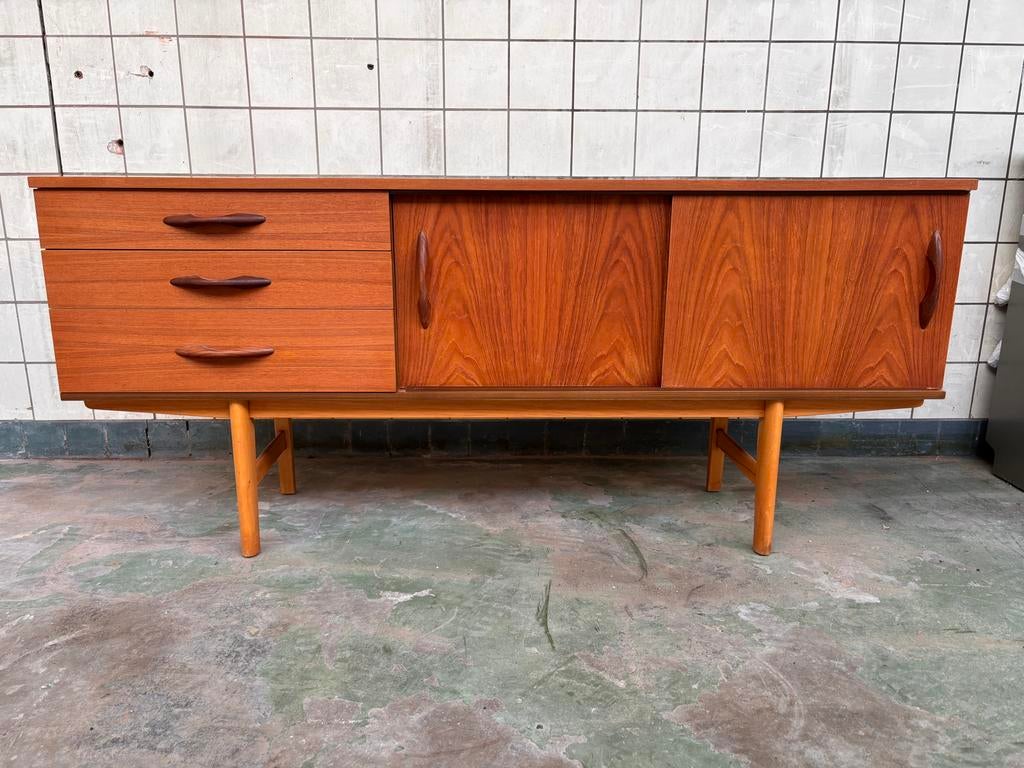 Vintage dressoir van Avalon uit de jaren '60, Ophalen, Gebruikt, 150 tot 200 cm, Met lade(s)