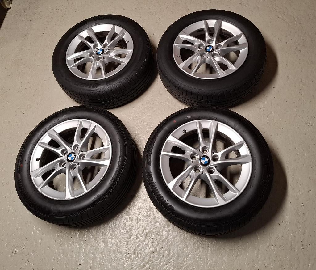 BMW velgen + banden - 16" (205/60R16), Auto-onderdelen, Ophalen, Gebruikt, Velg(en), 16 inch