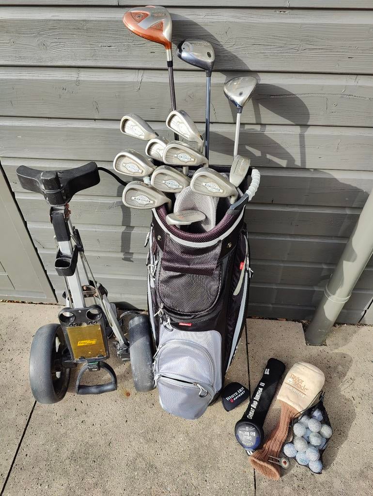 Callaway golf set dames in luxe tas met bagboy trolley, Sport en Fitness, Golf, Ophalen of Verzenden, Zo goed als nieuw, Set, Callaway