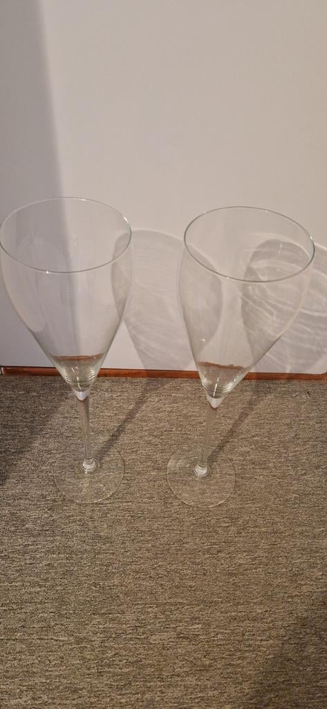 2 grote vazen, Huis en Inrichting, Woonaccessoires | Vazen, Ophalen, Overige kleuren, Minder dan 50 cm, Glas