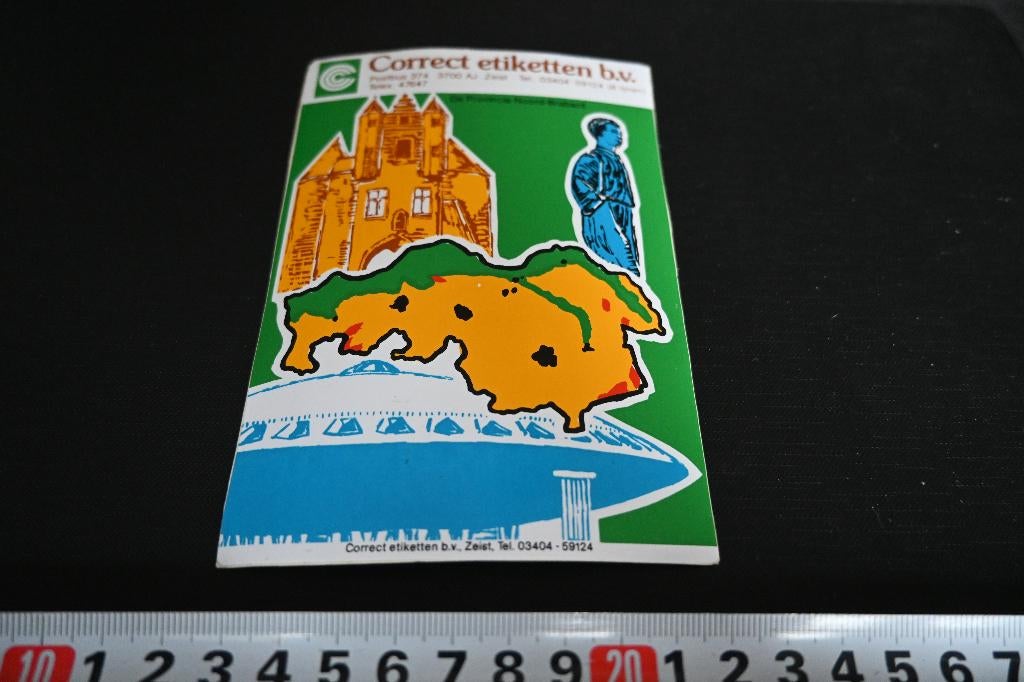 sticker Correct etiketten bv Zeist BRABANT EVOLUON PHILIPS, Ophalen, Zo goed als nieuw