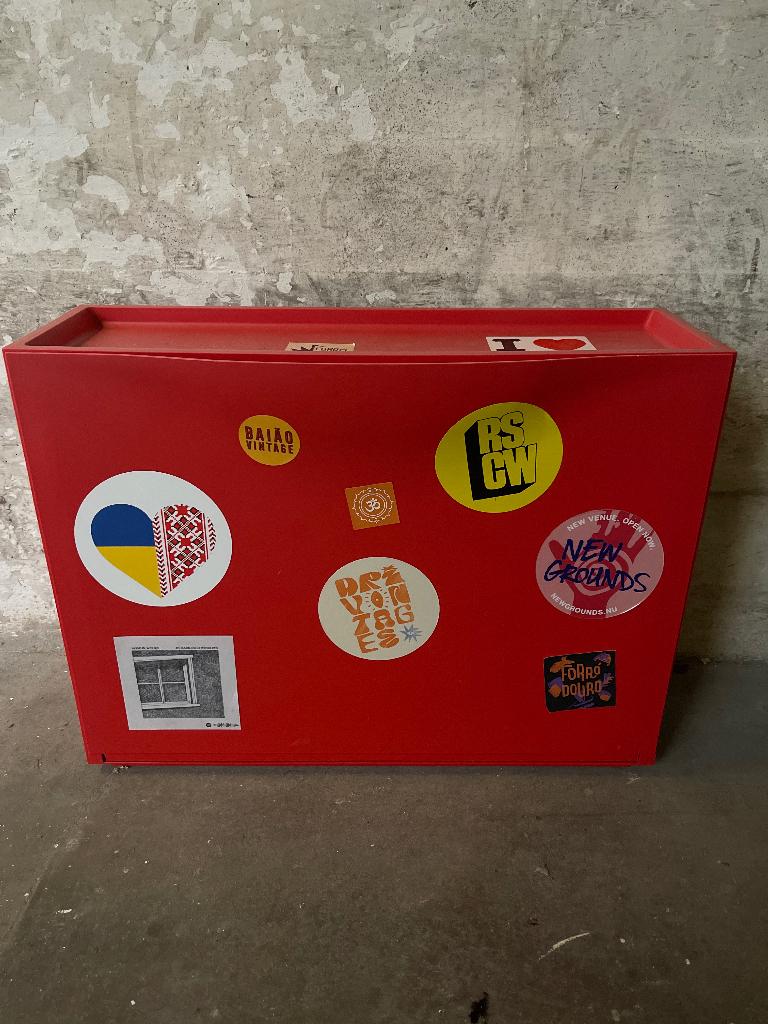 IKEA schoenen kast rood, Ophalen, Gebruikt