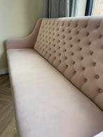 Lichtroze Velvet eetbank Goossens Pearl, Ophalen, Gebruikt, Hotel chic, Minder dan 75 cm
