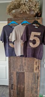 3 shirts met cijfer 5 erop, NIEUW, Ophalen of Verzenden, Nieuw, Zwart, Korte mouw