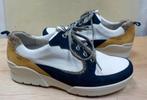Durea GO sneakers wit met blauw combi maat 41 1/2 K, Thomas Edisonweg 1, 5151 DH Drunen, Wit, Ophalen of Verzenden, Info@durea.nl