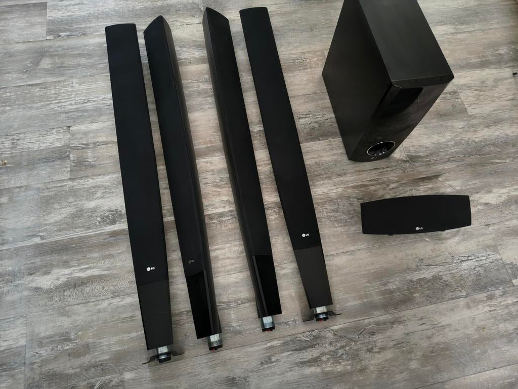 LG 5.1 home cinema systeem, Gebruikt, Blu-ray-speler, 70 watt of meer, Ophalen