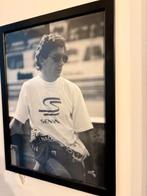 Poster Ayrton Senna, Rechthoekig Staand, Met lijst, Ophalen of Verzenden, Zo goed als nieuw