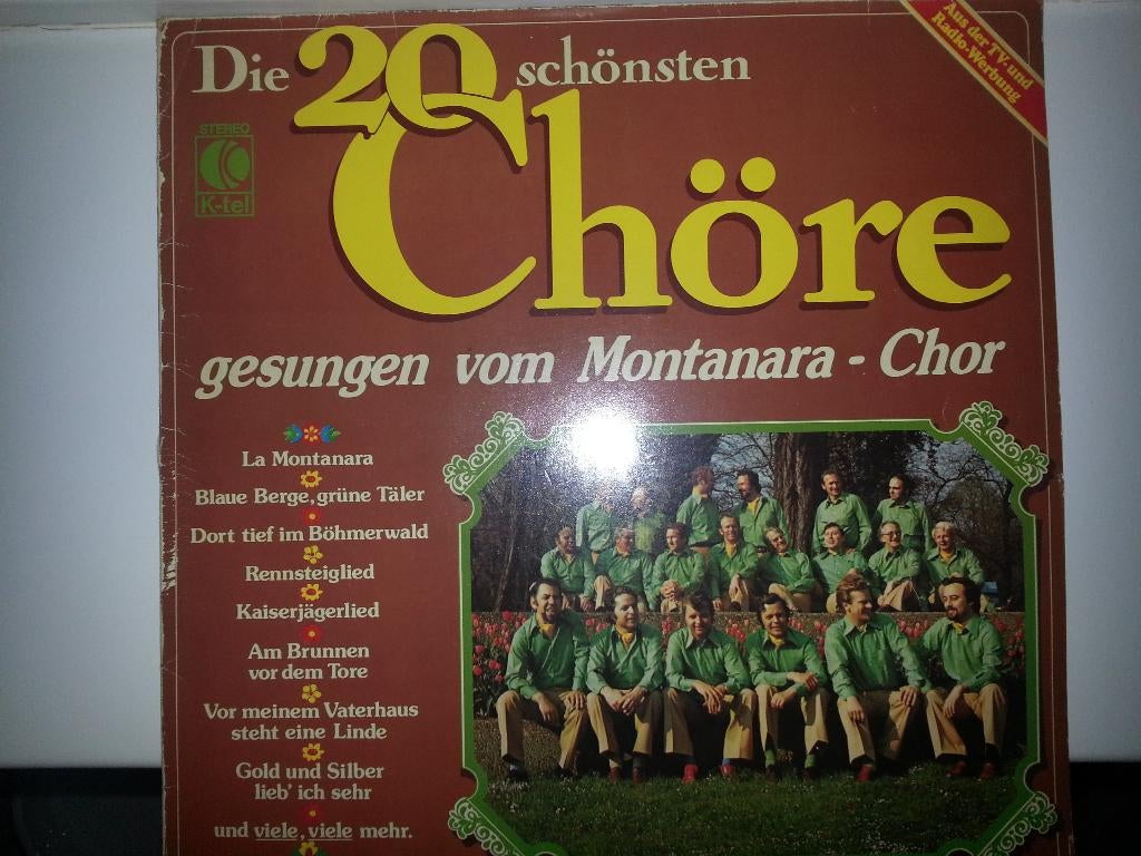 Montanara Chor Die 20 Schönste Chöre, Ophalen of Verzenden, Zo goed als nieuw, 12 inch