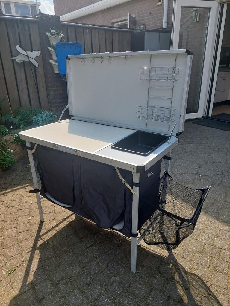 Base Camp complete buiten camping / kampeer keuken, Caravans en Kamperen, Ophalen, Zo goed als nieuw