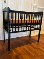 Co-sleeper Petit Amelie Zwart 90x45cm, Ophalen, Zo goed als nieuw, Wieg