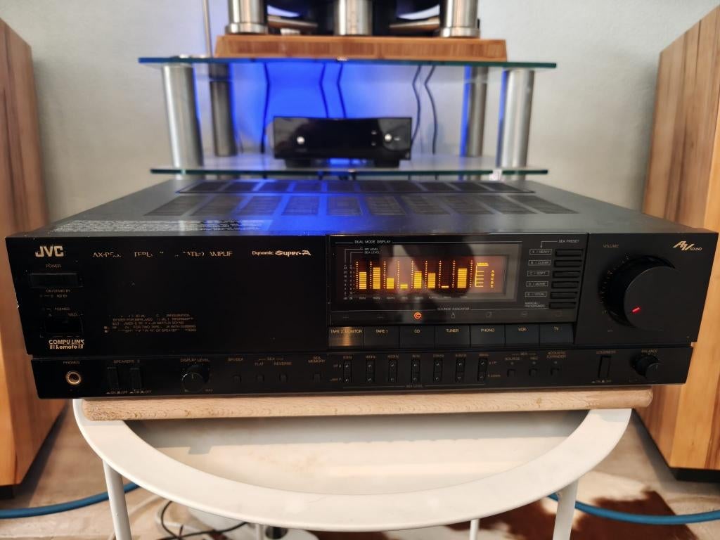 JVC AX-R551 versterker met afstandsbediening, Audio, Tv en Foto, Versterkers en Receivers, Ophalen of Verzenden, Gebruikt, JVC