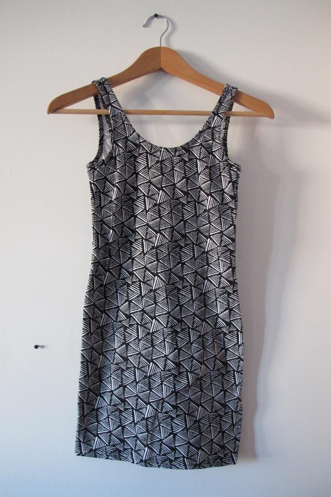 Black & white pattern halter dress (H&M), H&M, Zwart, Nieuw, Ophalen of Verzenden