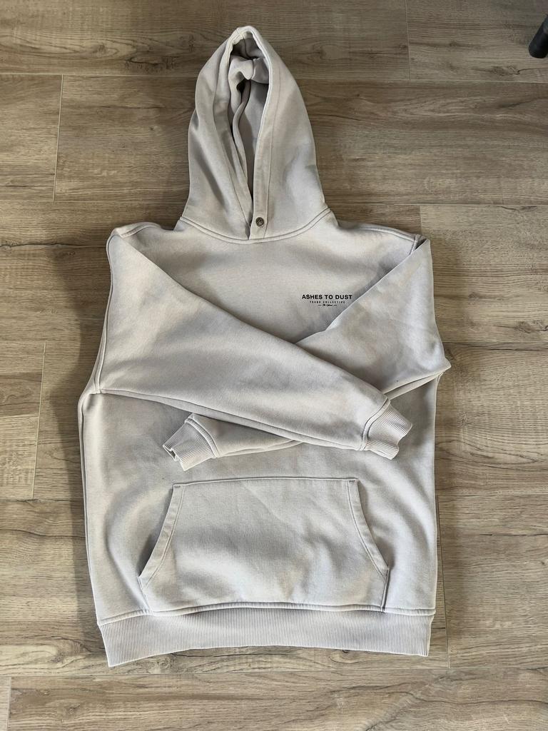 Lichtgrijze heren hoody Ashes to dust maat M, Ophalen of Verzenden, Gedragen, Maat 48/50 (M), Grijs